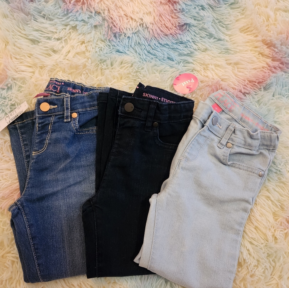 The Children's Place Jeans. 3 pair bundle, 4T.